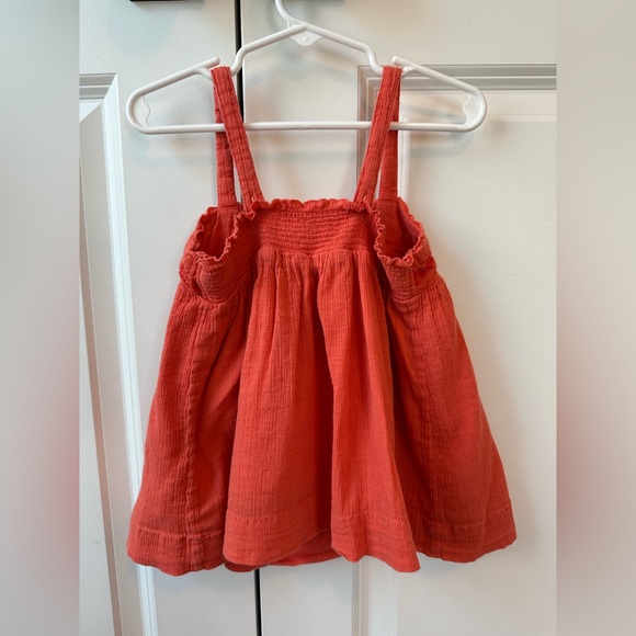 Mini Boden Girls Coral Embroidered Adjustable Tank (Size 3-4) - Picture 3 of 5